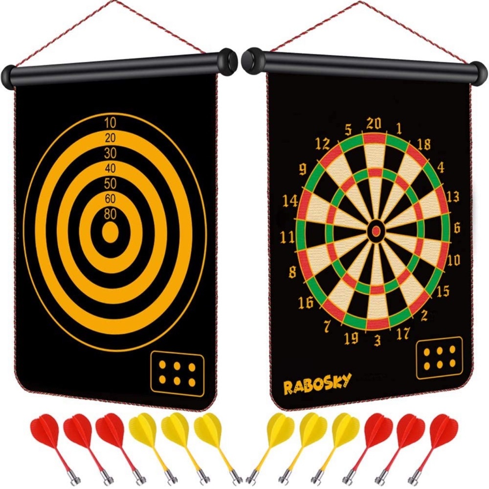 Magnetic Dart Board for Kids- 12 magnetic darts